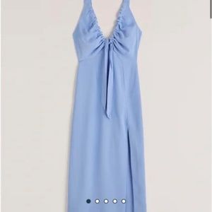 Abercrombie cinched neck midi dress